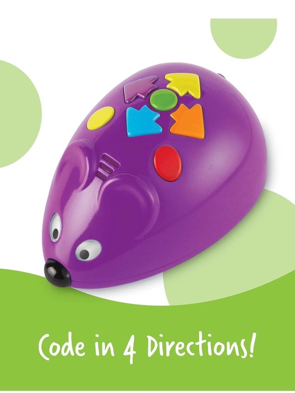 Learning Resources Code & Go Robot Mouse
Screen-Free Coding Robot Toy (082) - Picture 3 of 4